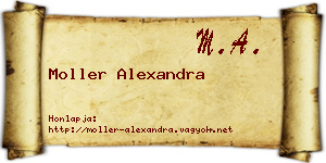 Moller Alexandra névjegykártya